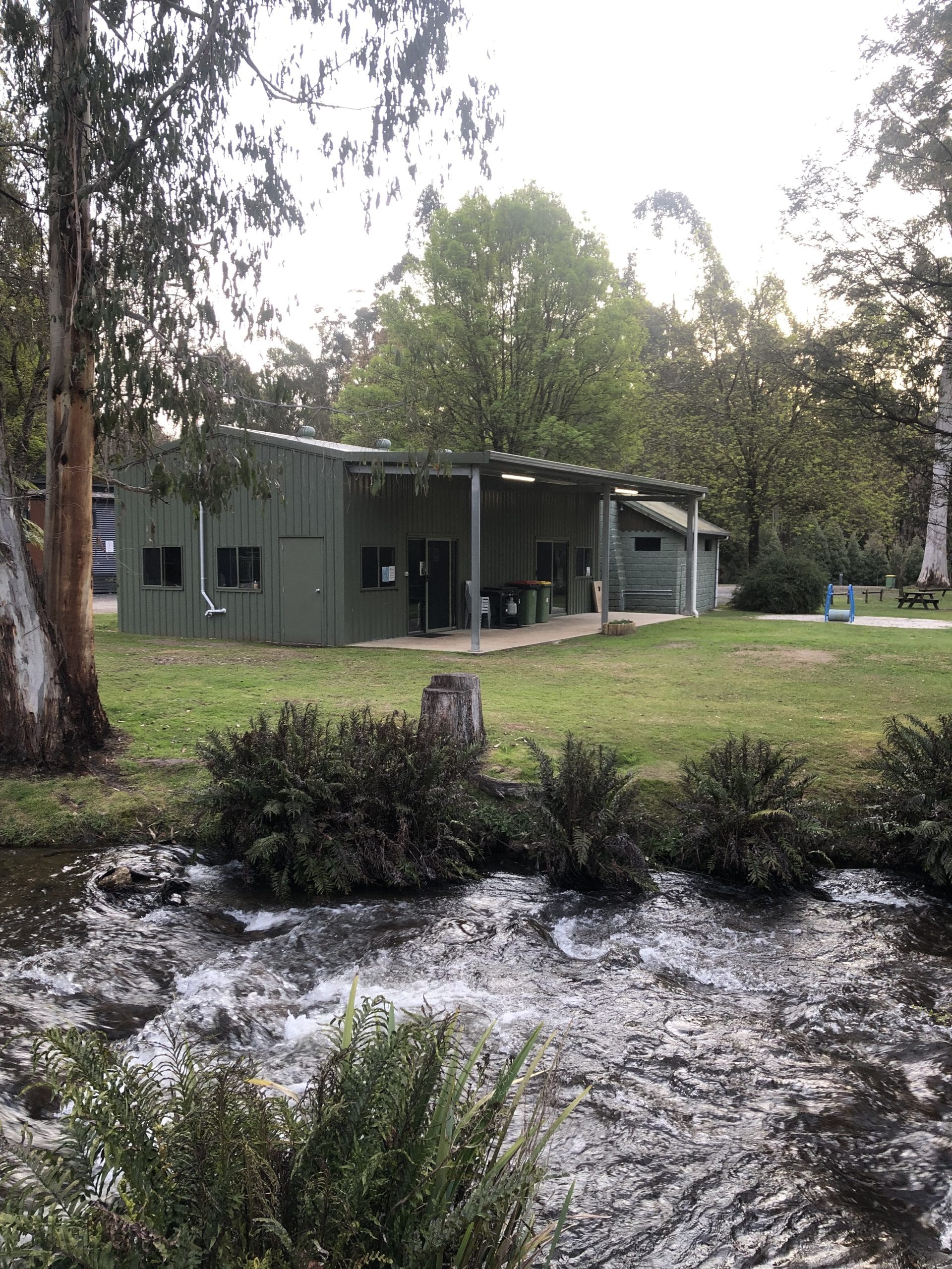 Camp Kitchen positioned in the centre of Marysville Holiday Park