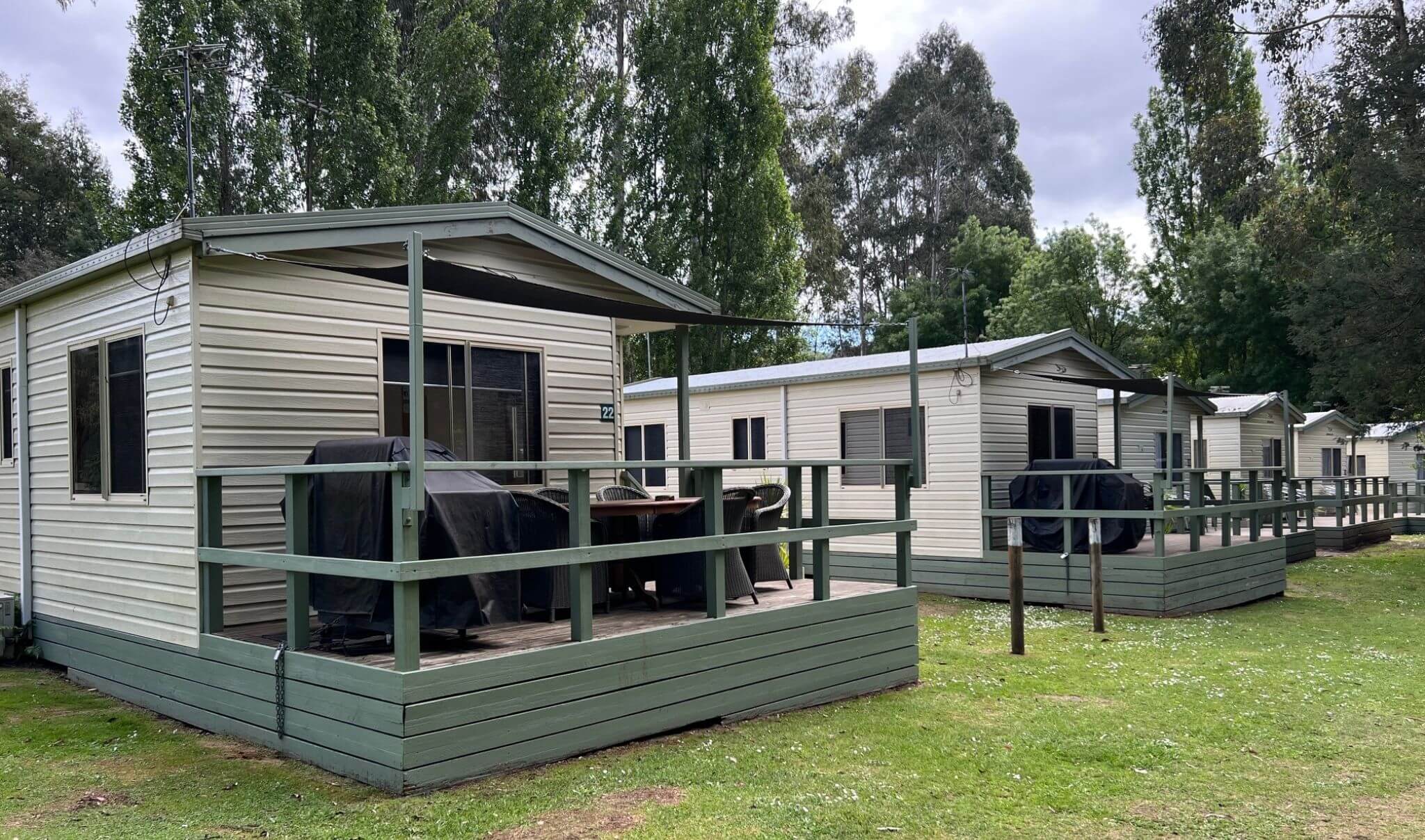 Firepit at Marysville holiday park 